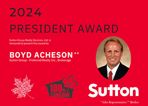 Boyd Acheson - 2024 President Award